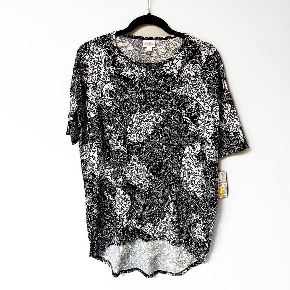 LuLaRoe Black and White Floral Irma